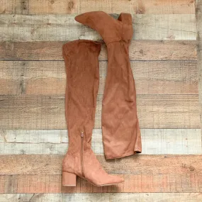 A New Day Camel Suede Over the Knee Boots- Size 9 (GREAT CONDITION)