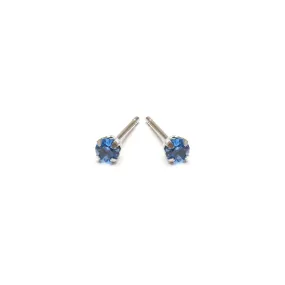 September Birthstone Stainless Steel Stud Earrings