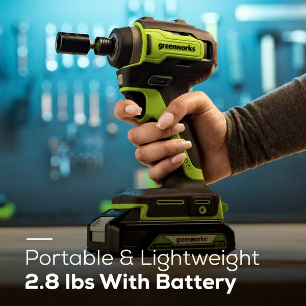 24V Brushless Impact Driver & 7-1/4'' Circular Saw Combo Kit w/ (2) 2.0Ah Batteries & Charger