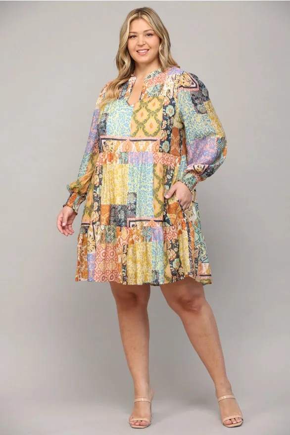 Amy Tiered Dress - Plus Size