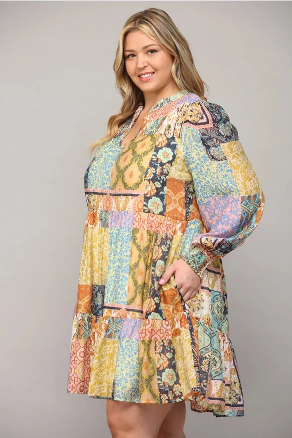 Amy Tiered Dress - Plus Size