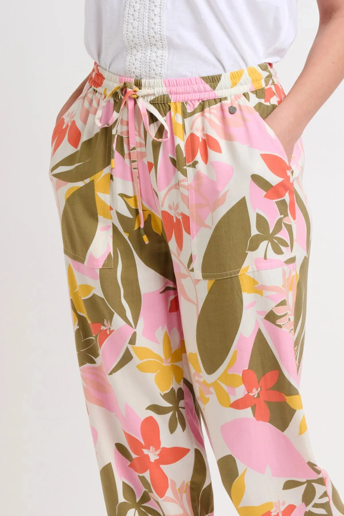 Brakeburn Tropical Palm Traveller Trouser Multi