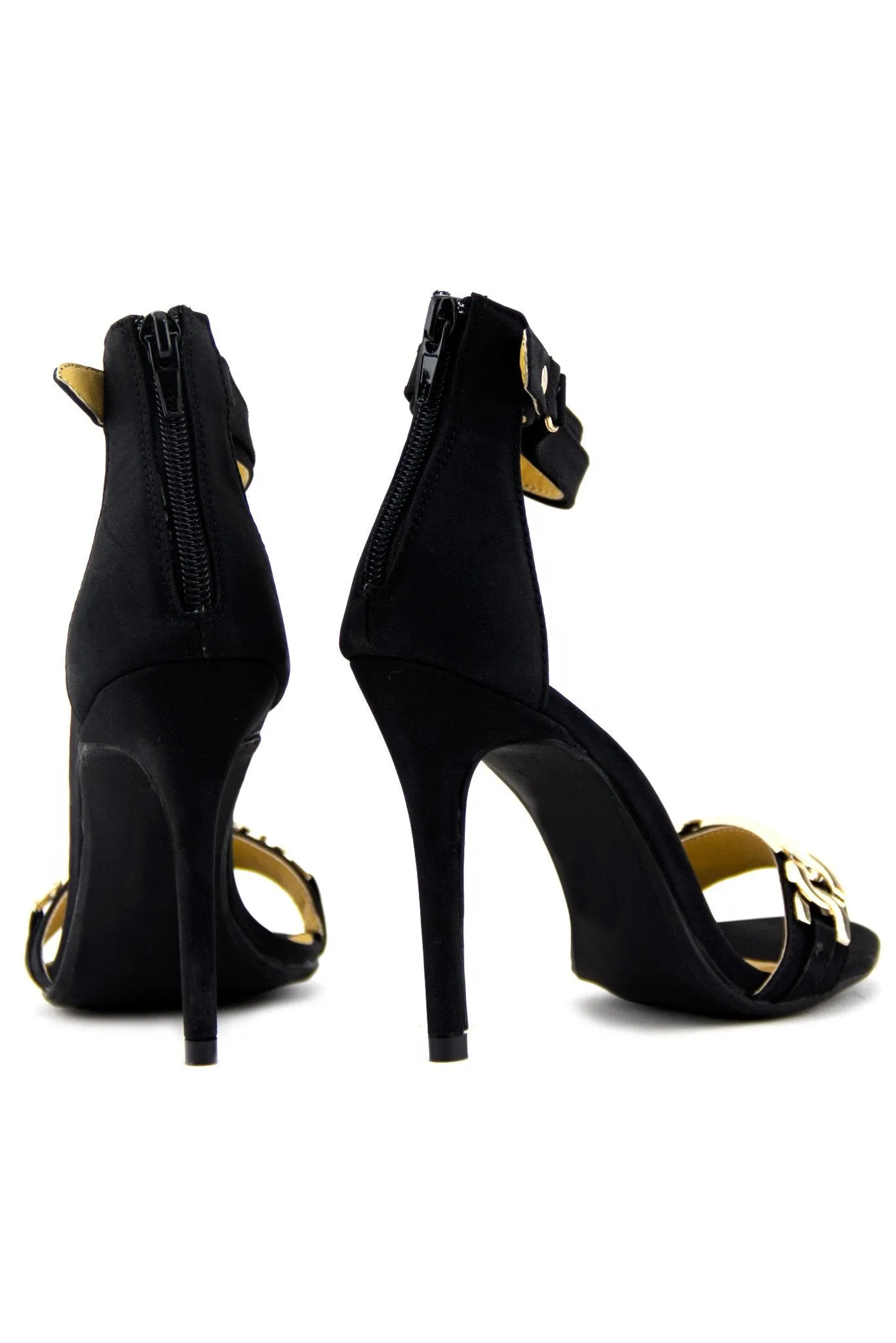 BRIT GOLD CHAIN HIGH HEEL