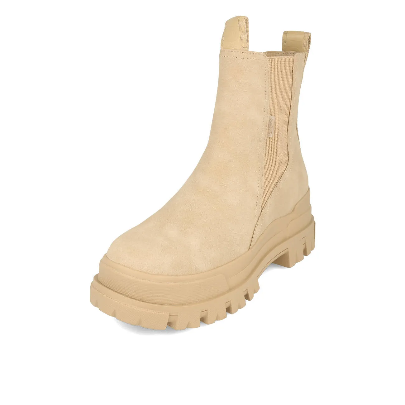 Buffalo Aspha Chelsea Boot Mid Damen Vegan Nubuck Taupe