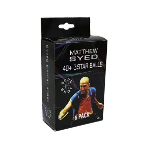 Butterfly 10618 Matthew Syed 3 Star Table Tennis Balls