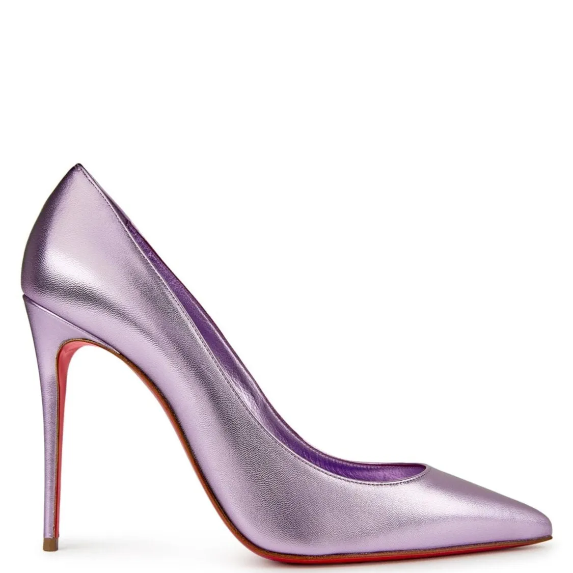 Christian Louboutin Kate 100mm Metallic Heels