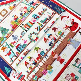 Christmas Advent Calender Panel - The Elves Work Shop