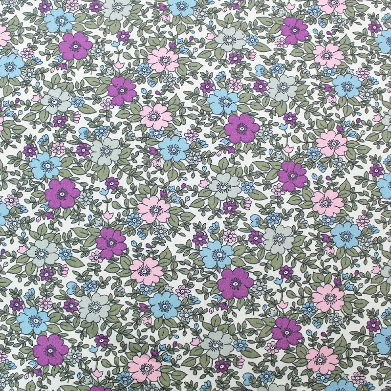 Floral Cotton Poplin - Pastels - Betty