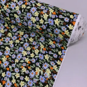 Great Value - Wide Width Floral Cotton - Black - Lizzie