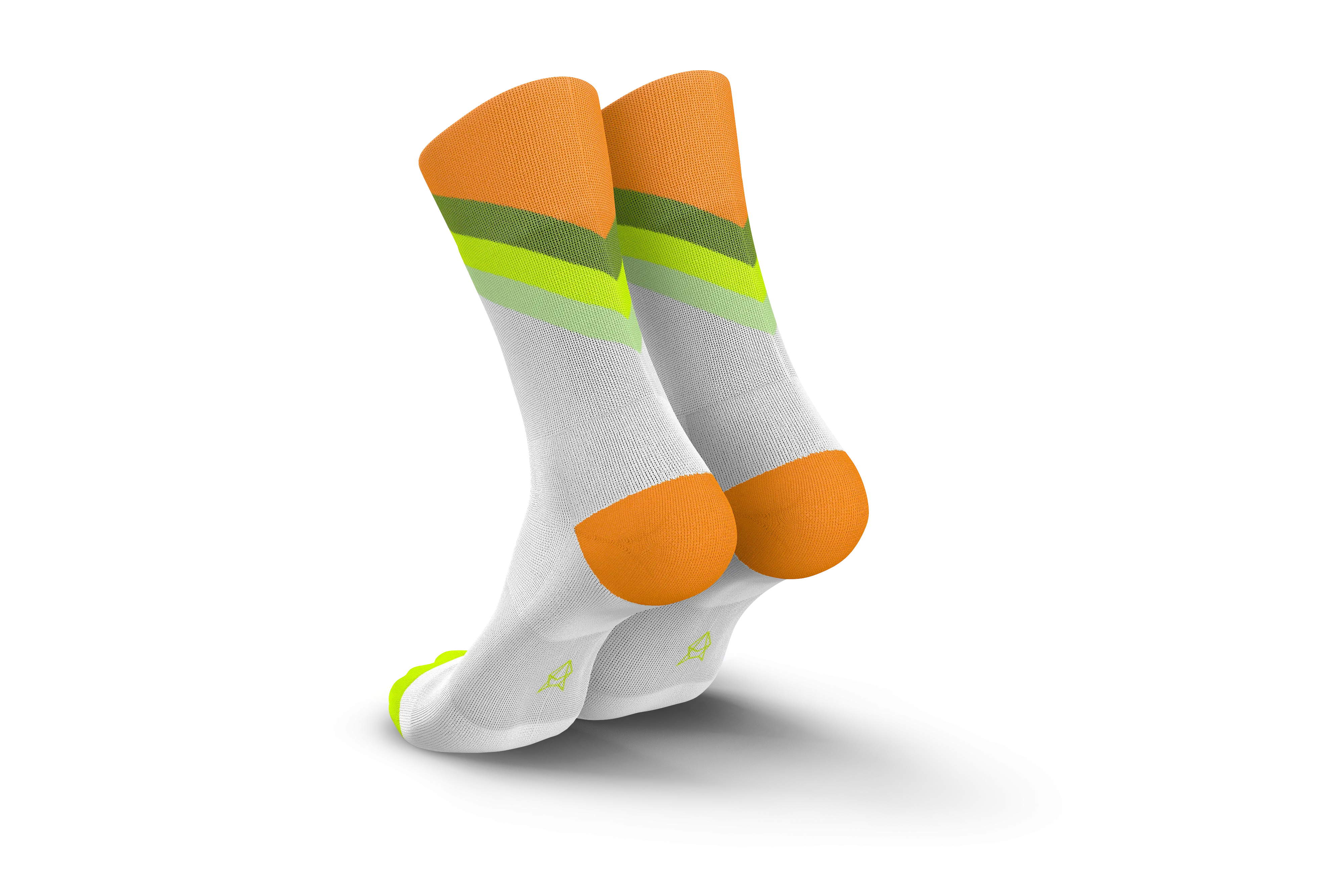 INCYLENCE Running Grades Green Orange Long Sock