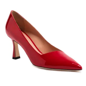 Kamala Pump -  Red (Mid-Heel)