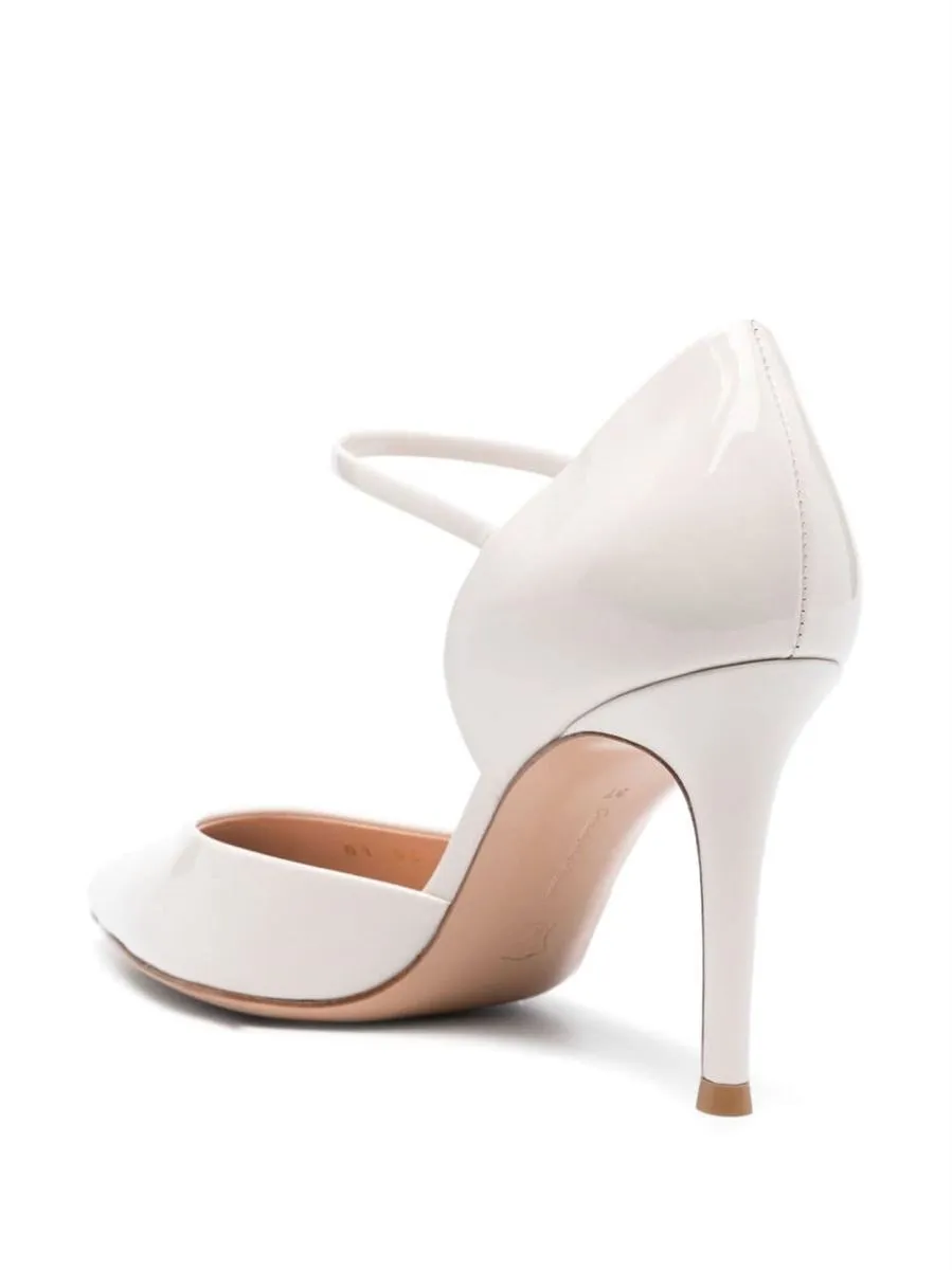 POINTED-TOE 90MM LEATHER PUMPS