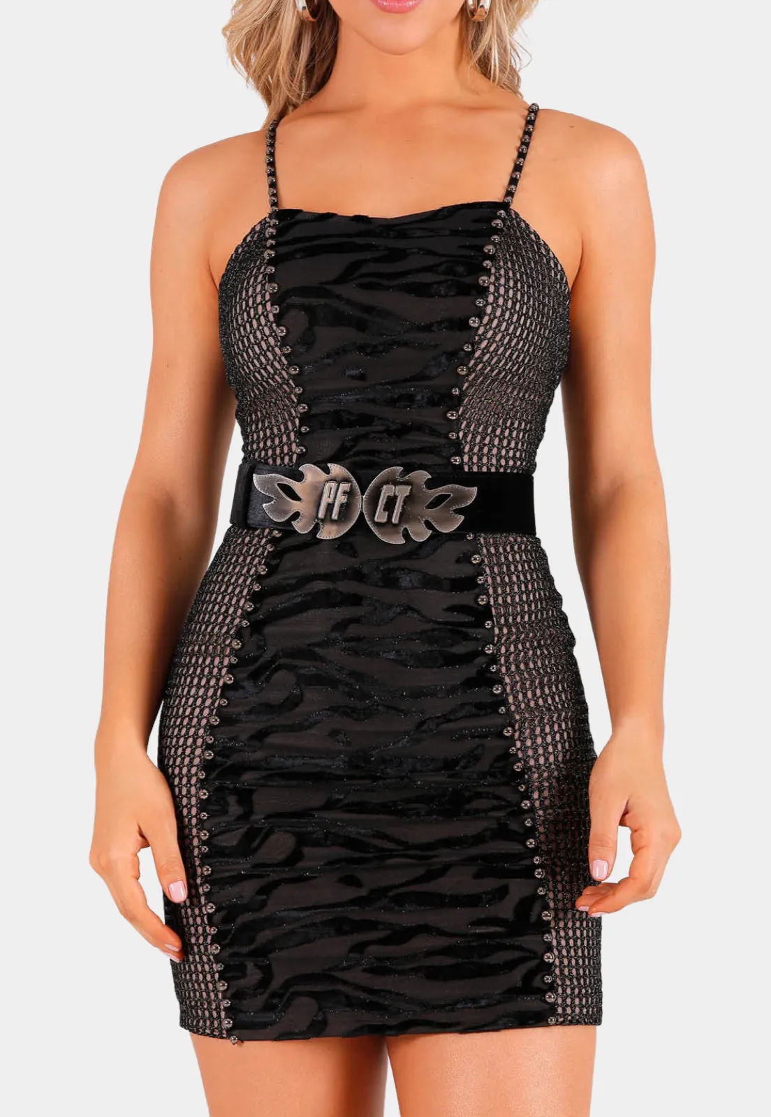 Studded Mini Dress